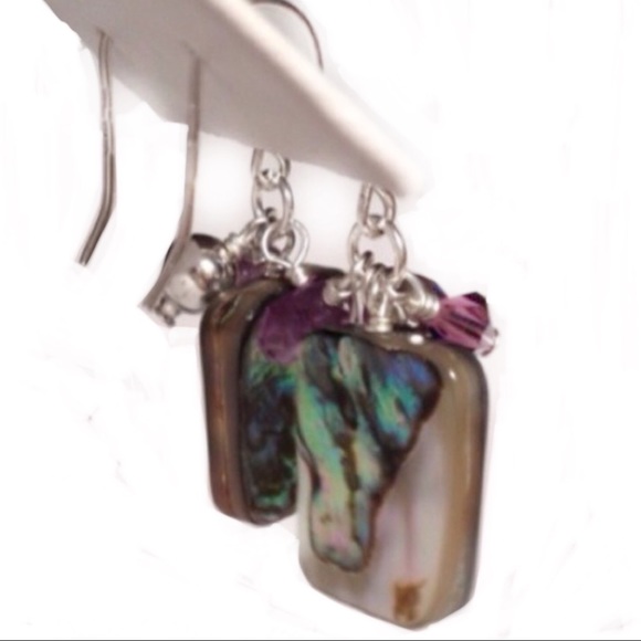 Jewelry - 925 Abalone Dangle earrings